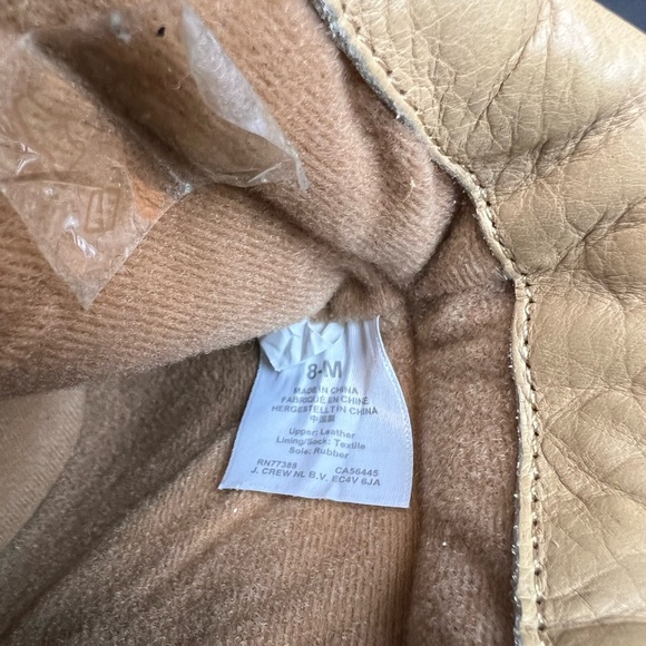 J.Crew Women’s Lightweight Leather Nordic boots - Light Caramel Size 8M - Picture 6 of 13